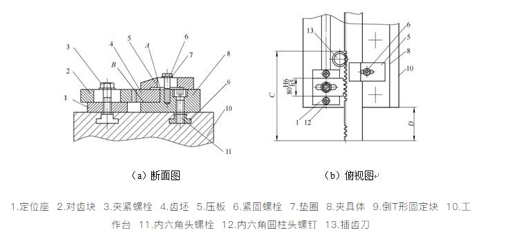 對齒定位裝置的局部結(jié)構(gòu) 對齒定位裝置的局部結(jié)構(gòu)